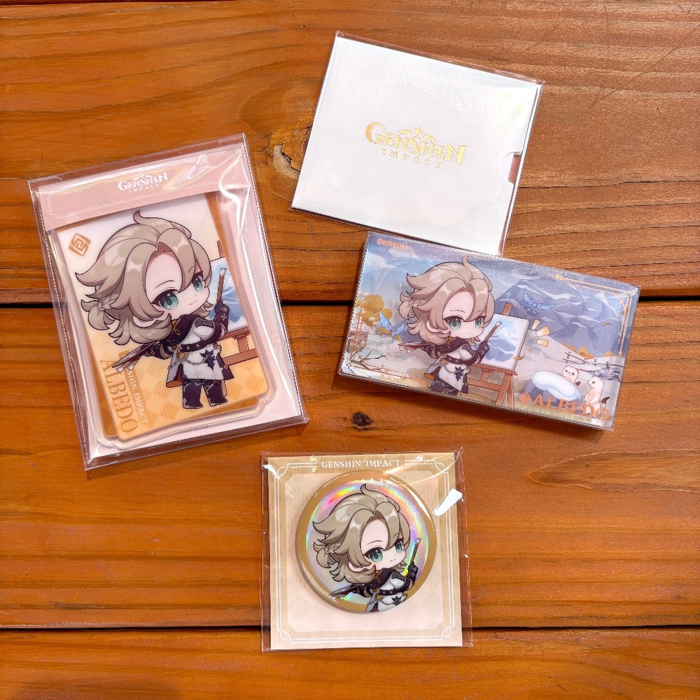 NWT Genshin Impact Albedo Collectable Set by MiHoYo, Anime, Free with $30 Order